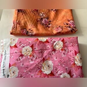 Quilting Fabric Sewing Material Lot Crafts Shabby Chic Cottage Core Floral Roses